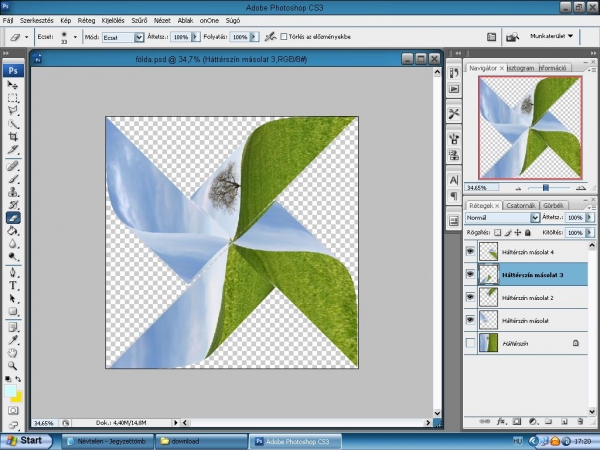Creation of Rainbow: Step 4